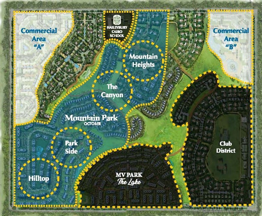 ماونتن بارك اكتوبر masterplan